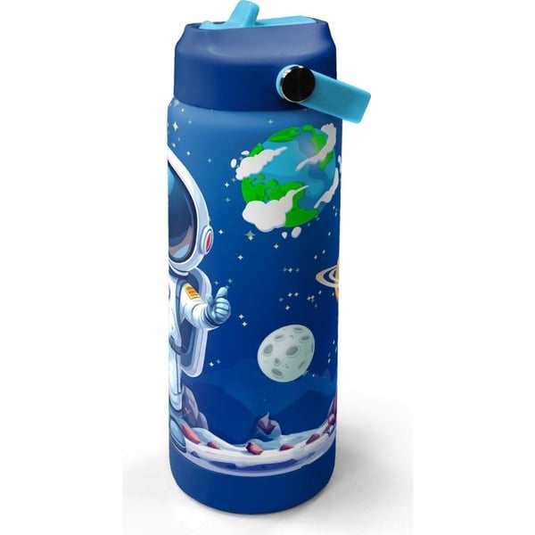 Coral High Lacivert Astronot Desenli Katlanır Ağızlıklı Çelik Termos 650 ml 38334