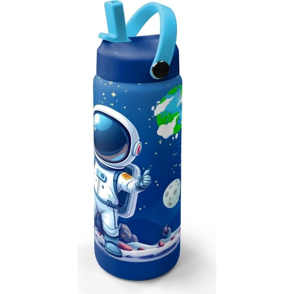 Coral High Lacivert Astronot Desenli Katlanır Ağızlıklı Çelik Termos 650 ml 38334