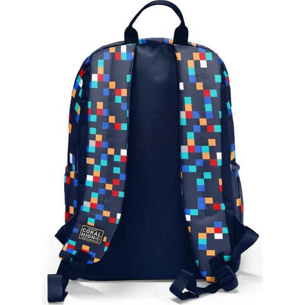 Coral High Lacivert Geometrik Desenli Okul Sırt Çantası 33235