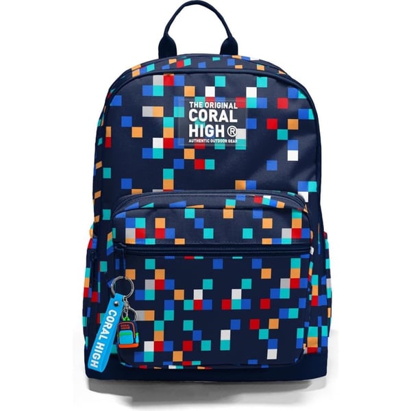 Coral High Lacivert Geometrik Desenli Okul Sırt Çantası 33235
