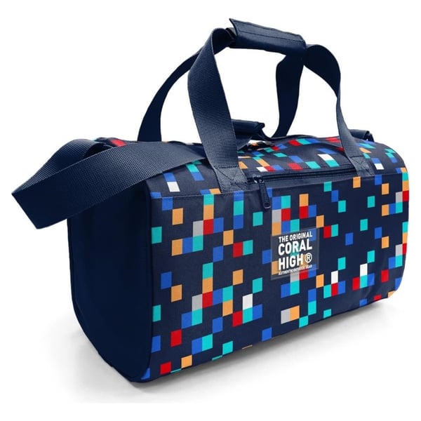 Coral High Lacivert Geometrik Desenli Spor Çantası 27550