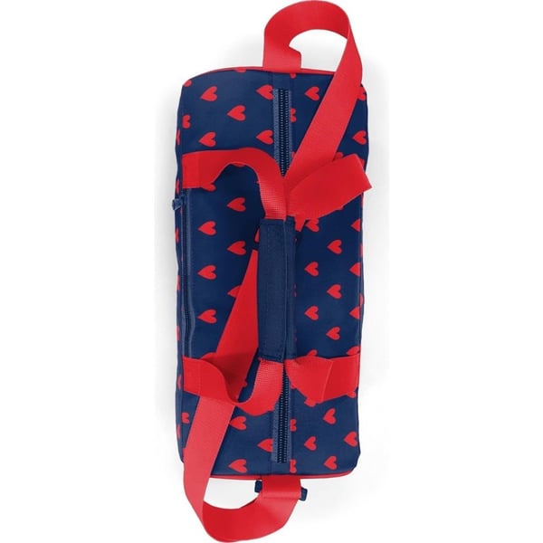 Coral High Lacivert Kırmızı Kalp Desenli Spor Çantası 27547