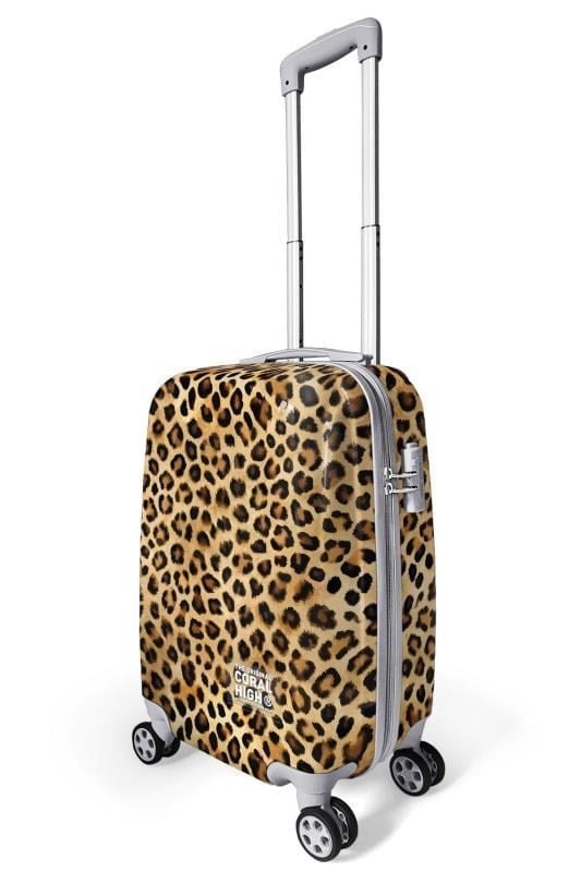 Coral High Leopar Desenli Kabin Boy Valiz (50cm) 16550