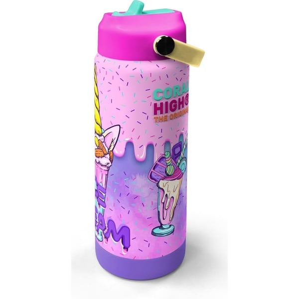 Coral High Mor Milkshake Dondurma Katlanır Ağızlıklı Çelik Termos 650 ml 38378