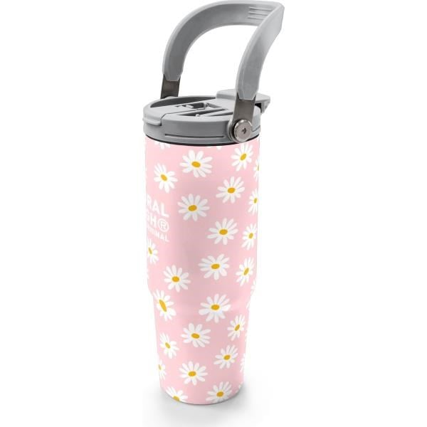Coral High Papatya Desenli Pipetli ve Direkt İçim Çelik Termos 900 ml 38701