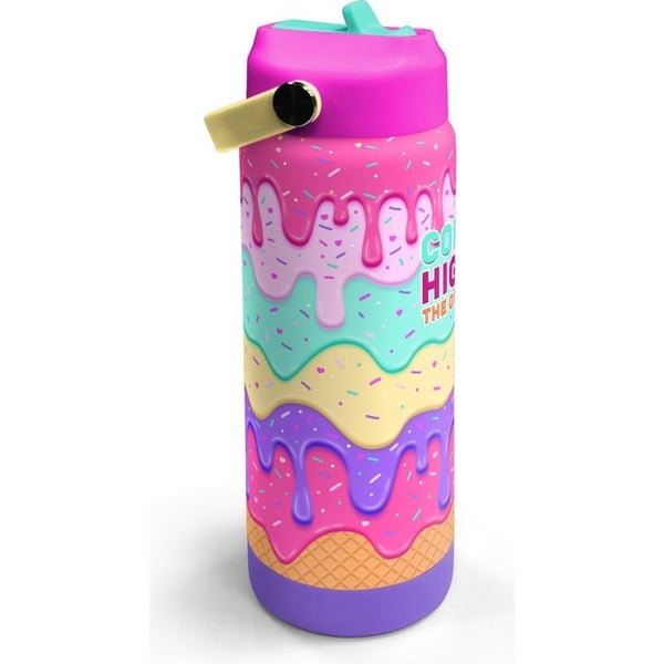 Coral High Pembe Rengarenk Katlanır Ağızlıklı Çelik Termos 650 ml 38377
