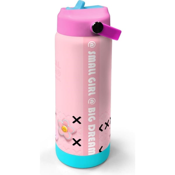 Coral High Pembe Şeker Desenli Katlanır Ağızlıklı Çelik Termos 650 ml 38349