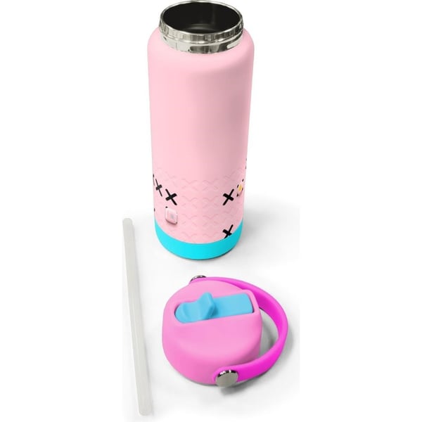 Coral High Pembe Şeker Desenli Katlanır Ağızlıklı Çelik Termos 650 ml 38349