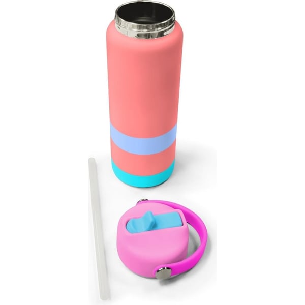 Coral High Renkli Desenli Katlanır Ağızlıklı Çelik Termos 650 ml 38363