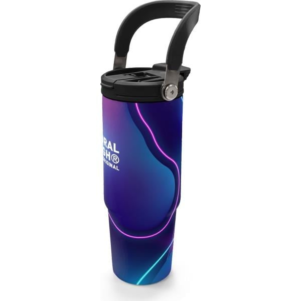 Coral High Renkli Desenli Pipetli ve Direkt İçim Çelik Termos 900 ml 38735