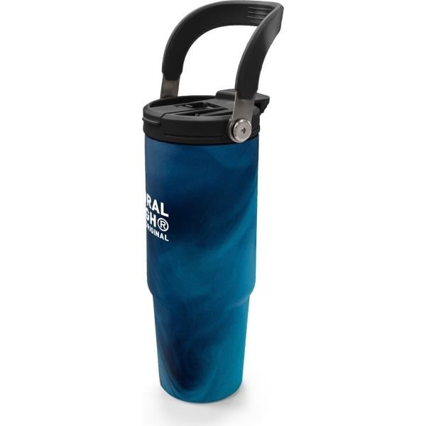 Coral High Renkli Desenli Pipetli ve Direkt İçim Çelik Termos 900 ml 38736