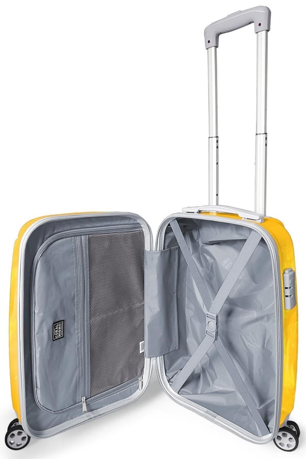 Coral High Sarı Kırmızı 5 Yıldız Aslan Taraftar Desenli Kabin Boy Valiz (50cm) 16563