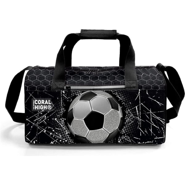 Coral High Siyah Futbol Desenli Spor Çantası 27539