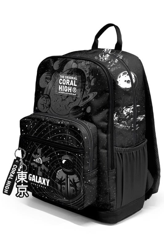 Coral High Siyah Galaxy Desenli Okul Sırt Çantası 23644
