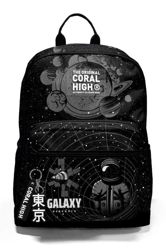 Coral High Siyah Galaxy Desenli Okul Sırt Çantası 23644