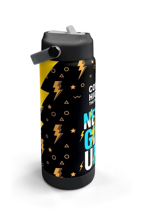 Coral High Siyah Never Give Up Desenli Katlanır Ağızlıklı Çelik Termos 650 ml 38320