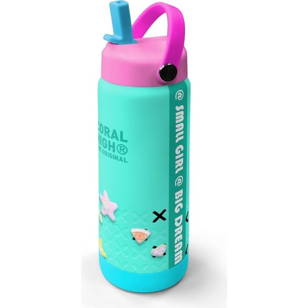 Coral High Su Yeşili Desenli Katlanır Ağızlıklı Çelik Termos 650 ml 38351