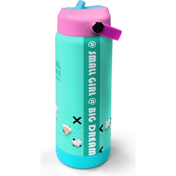 Coral High Su Yeşili Desenli Katlanır Ağızlıklı Çelik Termos 650 ml 38351