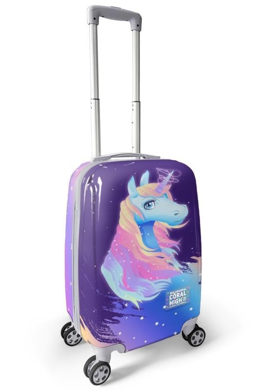Coral High Unicorn Desenli Kabin Boy Valiz (50cm) 16540