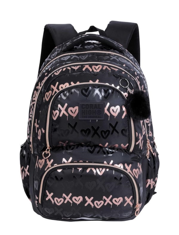 Coral High XOXO Graffiti Desenli Okul Sırt Çanta 24467