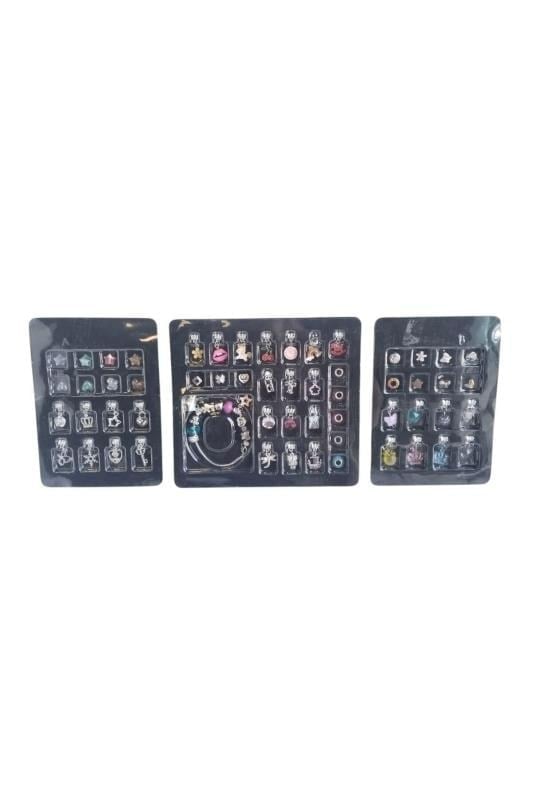 Craft And Arts Kendin Tasarla Takı Boncuk Seti 510 – 6+ Yaş Takı Tasarım Seti, 20+ Charm Bileklik & Kolye Yapım Kiti, Bölmeli Saklama Kutulu