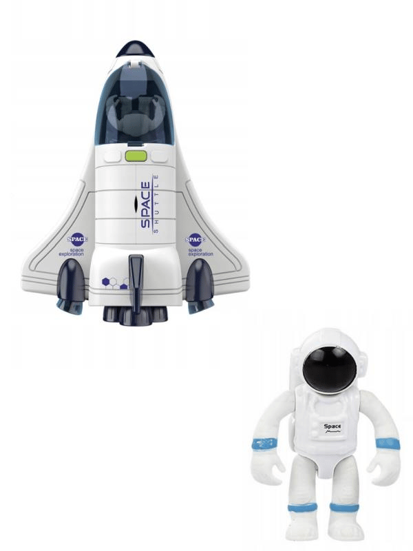CTOY 5 Parça Araçlı Uzay Seti – Uzay Mekiği, Kamyon, Ambulans ve Astronot Oyun Seti (CTOY-261A-1)