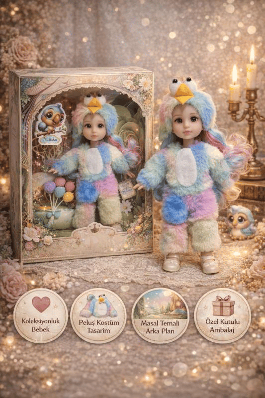 CTOY Kostümlü Oyuncak Bebek Seti – Peluş Kuş Kostümlü Koleksiyonluk Bebek (CTOY-QJ183A)