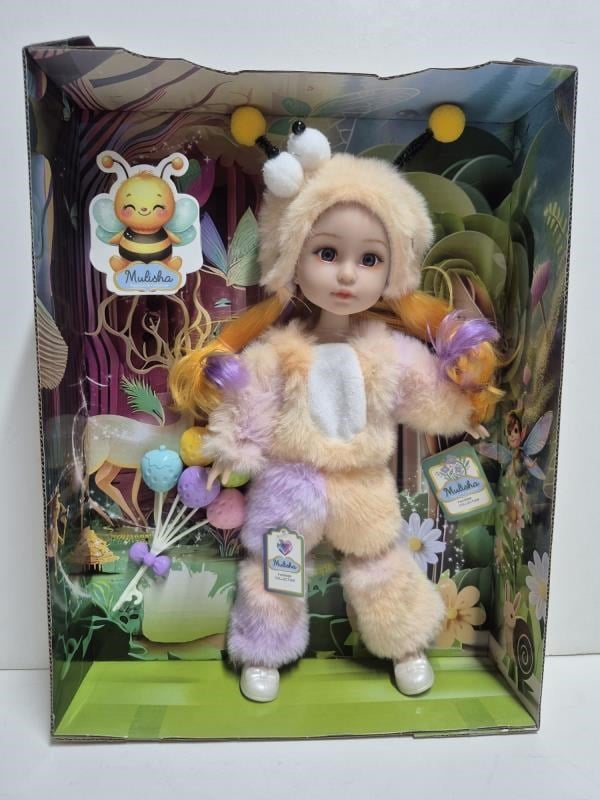 CTOY Kostümlü Oyuncak Bebek Seti – Peluş Arı Kostümlü Koleksiyonluk Bebek (CTOY-QJ183D)