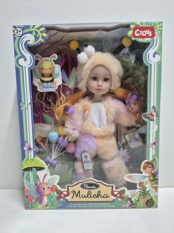 CTOY Kostümlü Oyuncak Bebek Seti – Peluş Arı Kostümlü Koleksiyonluk Bebek (CTOY-QJ183D)