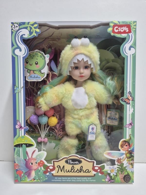 CTOY Kostümlü Oyuncak Bebek Seti – Peluş Canavar/Dino Kostümlü Masal Temalı Bebek (CTOY-QJ183B)
