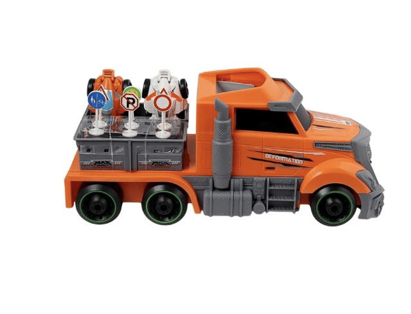 Ctoy Mega Yaratıcı Robot Taşıma Kamyonu - Turuncu