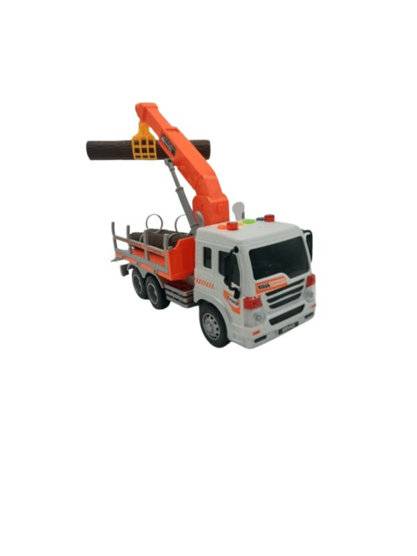 Ctoy Oyuncak Sesli, ışıklı ve Pilli Vinçli Kütük Taşıyıcı - CTOY-WY300F