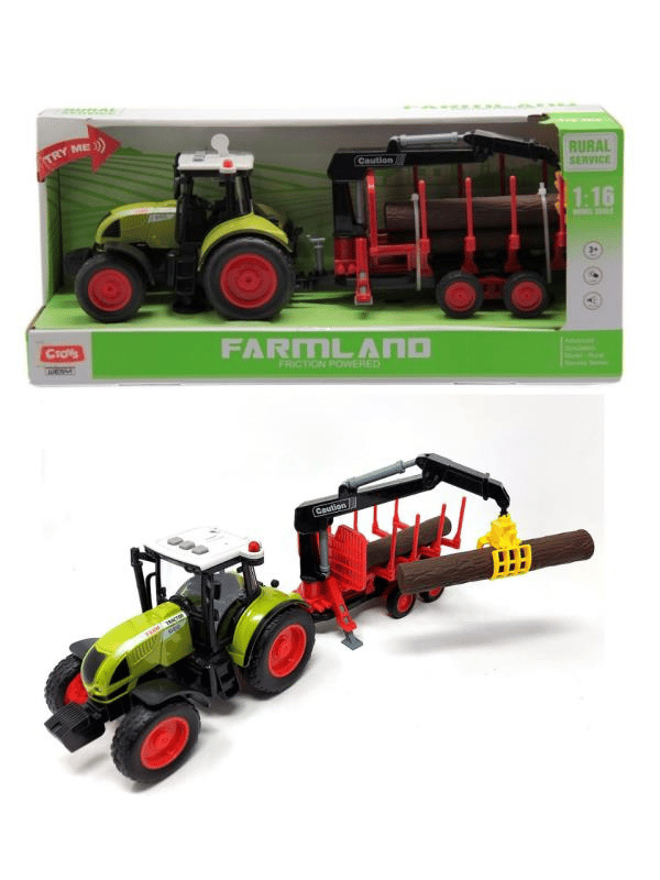 Ctoy Oyuncak Sesli Ve Pilli Römorklu Traktör 1:16 - CTOY-WY900M