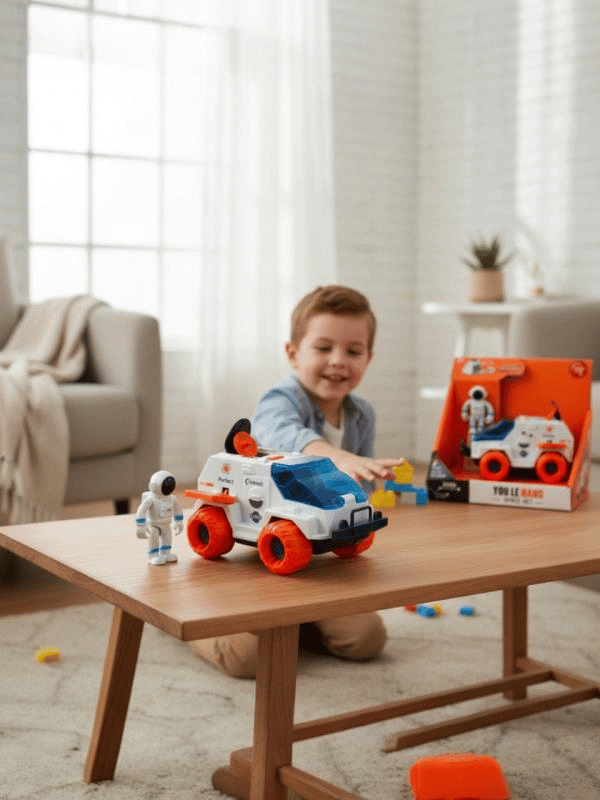 CTOYS Işıklı ve Pilli Figürlü Uzay Aracı Oyun Seti (CTOY-261-3)