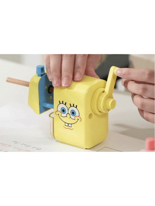 Deli EH511 SpongeBob Lisanslı Masaüstü Kalemtıraş Sarı – Jumbo ve Standart Kalem Uyumlu