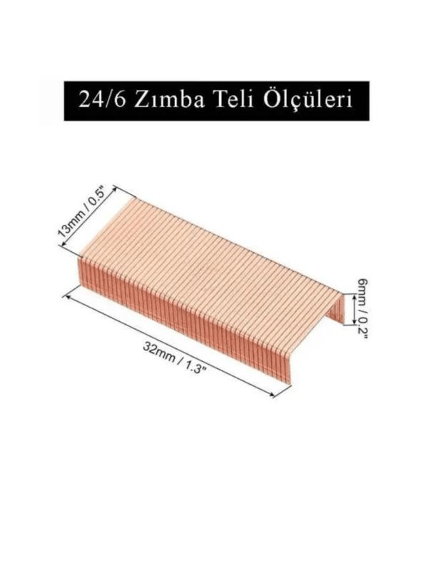 Delta Zımba Teli 1000 Li X 10 Paket 24/6 Sarı 1551