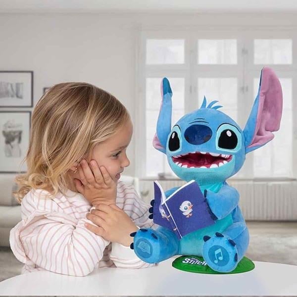 Disney Stitch Sesli Karanlıkta Parlayan Masal Anlatan İnteraktif Peluş – 34 cm