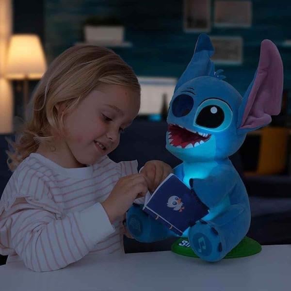 Disney Stitch Sesli Karanlıkta Parlayan Masal Anlatan İnteraktif Peluş – 34 cm
