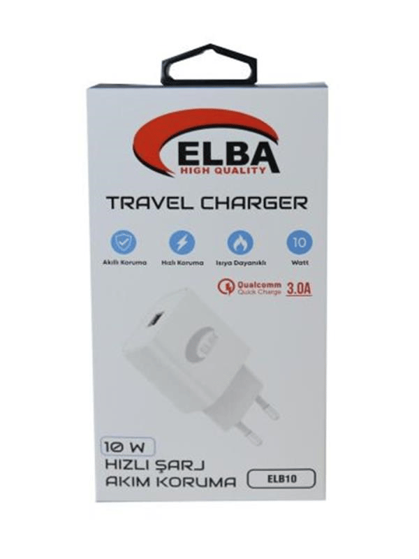 Elba Elb10 10W 3.0A Hızlı Şarj Akıllı Koruma Usb EV Şarj Cihazı