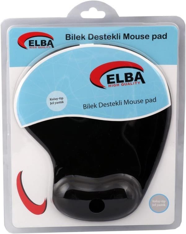 Elba K06152 Bileklikli Jel Mouse Pad Siyah