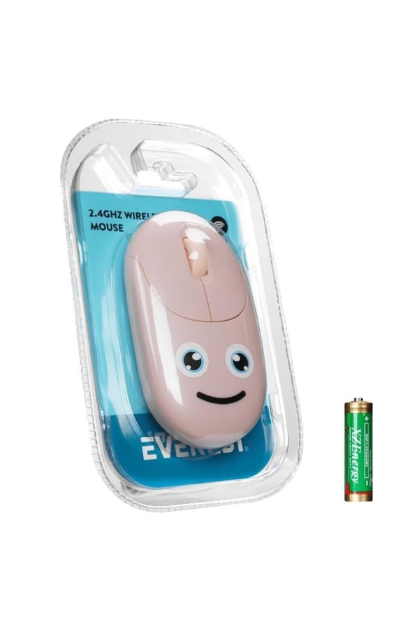 Everest SM-26 FASHION 2.4Ghz Pembe Kabartmalı Kablosuz Mouse