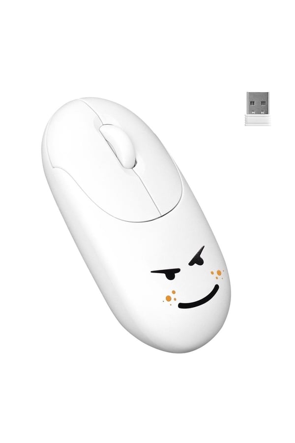 Everest SM-26 FASHION 2.4Ghz Beyaz Kabartmalı Kablosuz Mouse