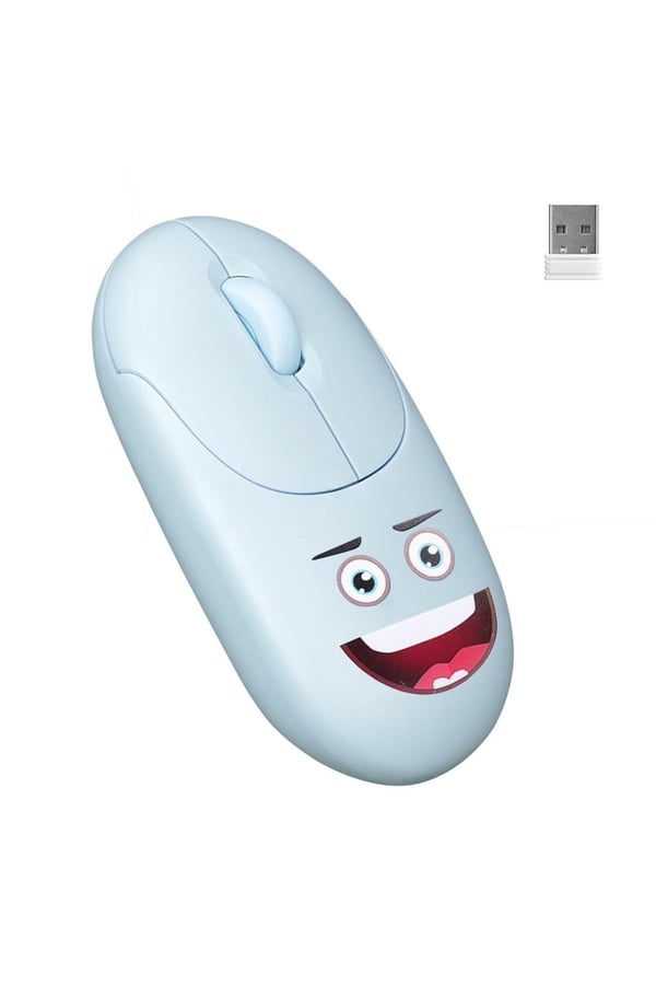 Everest SM-26 FASHION 2.4Ghz Mavi Kabartmalı Kablosuz Mouse