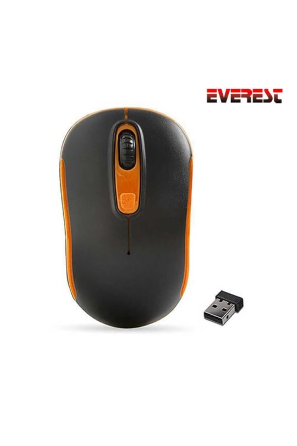 Everest SM-804 Usb Siyah/Turuncu 800/1200/1600dpi Kablosuz Mouse