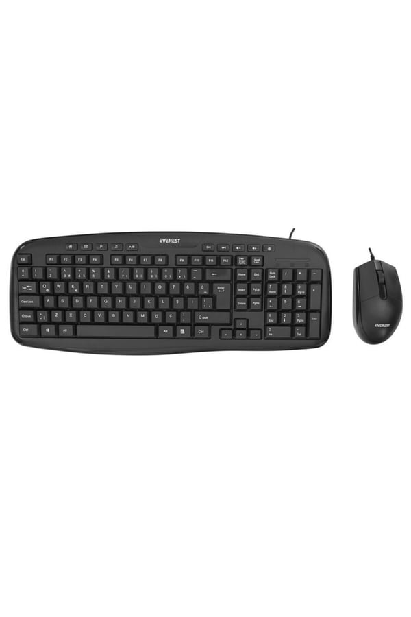 Everest UN-795 Siyah Usb Q Multimedia Klavye + Mouse Set