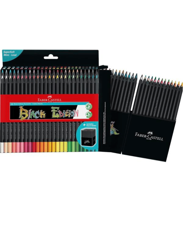 Faber Castell Black Edition 50’li Renkli Kalem Seti – Blackwood Serisi