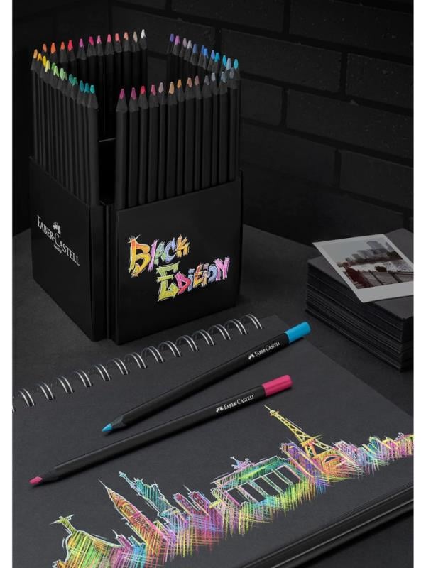 Faber Castell Black Edition 50’li Renkli Kalem Seti – Blackwood Serisi