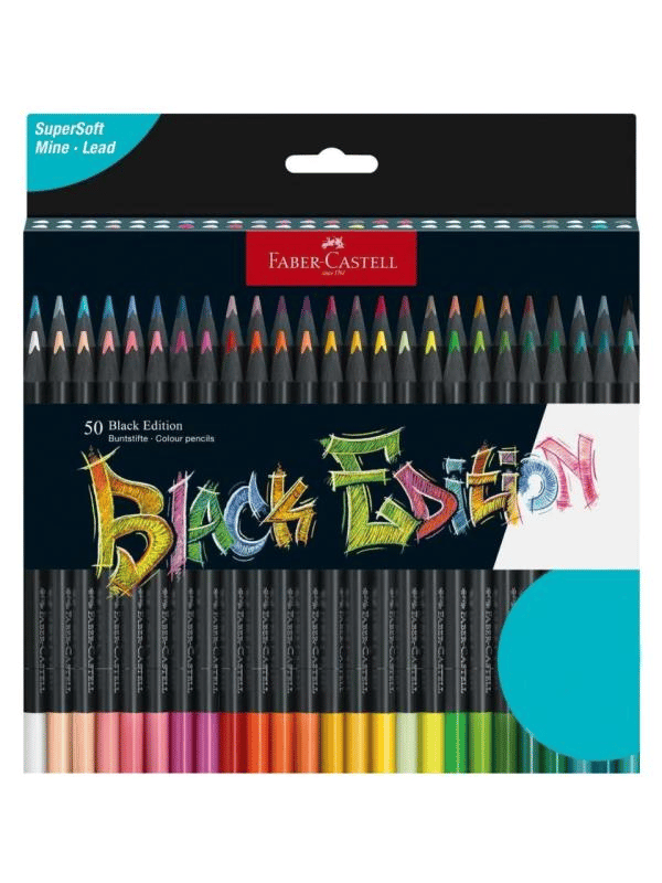 Faber Castell Black Edition 50’li Renkli Kalem Seti – Blackwood Serisi