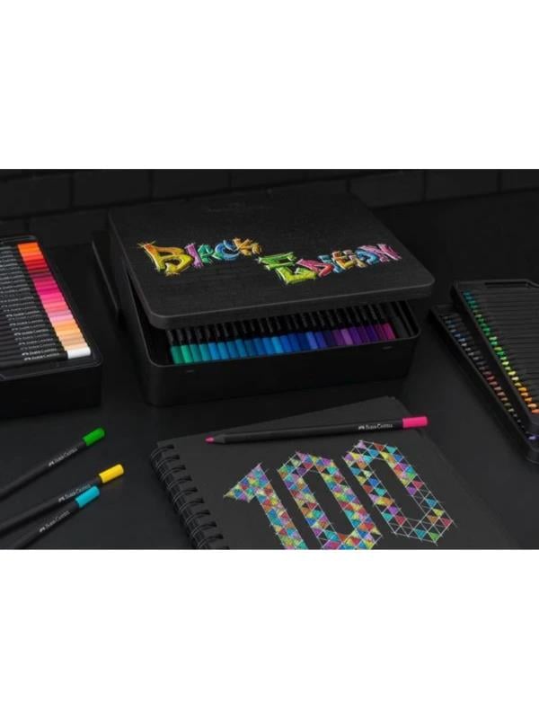 Faber Castell Black Edition Kuru Boya Kalemi 100 Renk