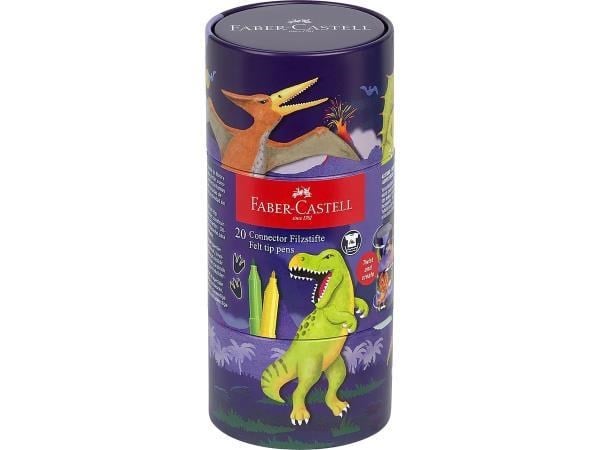 Faber Castell Dino Silindir Kutuda Keçeli Kalem 20 li